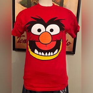 The Muppets Animal red short sleeve tee shirt size small
